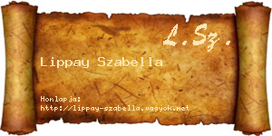 Lippay Szabella névjegykártya